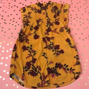 Floral Mustard Blouse
